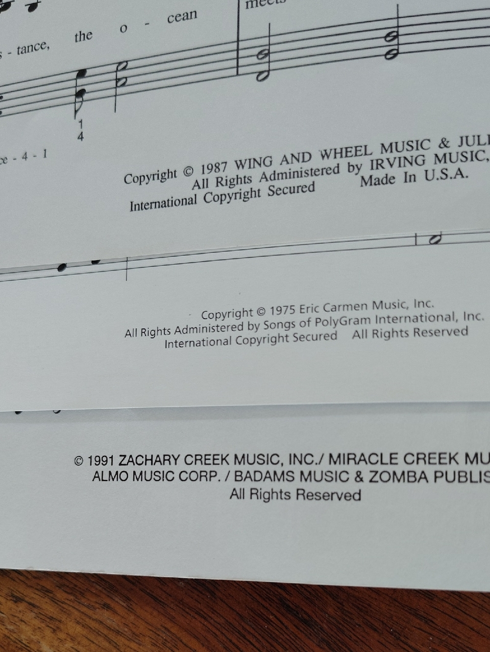 🎉Vintage 1970a-1990s Music Sheet Collection Popular Songs - Picture 6 of 6